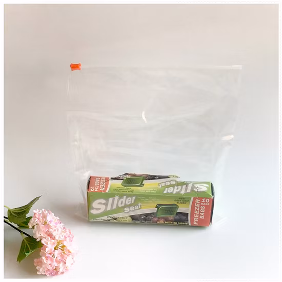 Custom Printed LDPE Food Packaging Plastic Zipper Bag with Slider