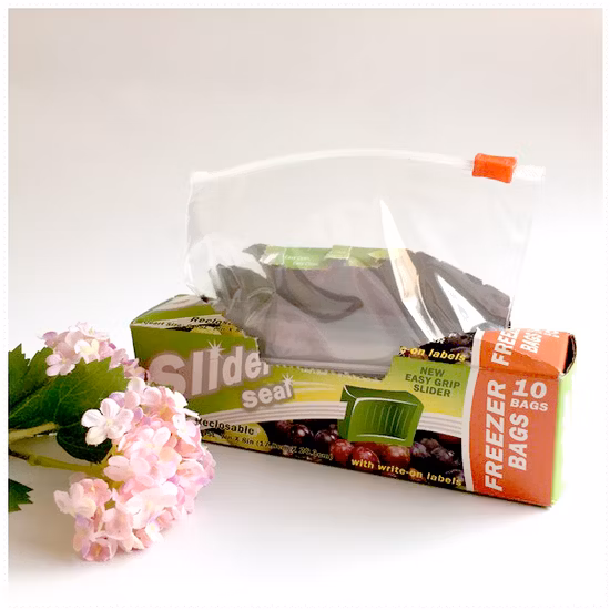 食品包装およびスライダー用のカスタム印刷されたLDPEプラスチックジッパーバッグ