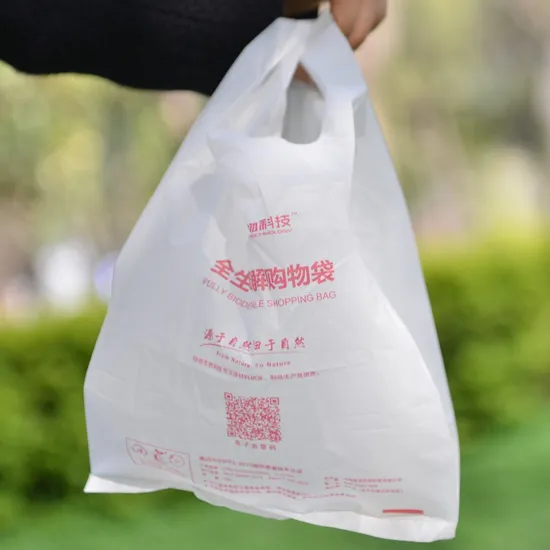 プラスチック PE PLA Pbat コーンスターチ生分解性堆肥化可能プリント香りおむつ皿ベスト食品巾着ショ​​ッピング犬ゴミ袋